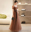 Cute Polka Dot Tulle Long Prom Dress Evening Dress