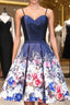Floral Party Short Homecoming Dresses