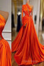 Formal Prom Dresses, Arabic Party Dresses, Cheap Formal Dresses, Satin Formal Dresses