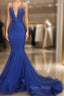 Gorgeous Spaghetti Straps Beads Appliques Formal Prom Dresses Elegant Alluring Chic V-neck Fit and Flare Evening Gowns
