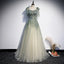 Green Tulle Long Formal Prom Dresses Formal Evening Dresses Formal Evening Dresses