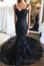 Hot Black Lace Formal Dresses Uk Straps Mermaid Simple Wedding Dresses