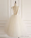 Light Champagne Tulle Short Prom Dress Tulle Homecoming Dress