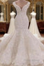 Luxurious Off the Shoulder Mermaid Wedding Dress New Arrival Lace AppliquesBridal Gowns