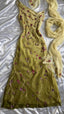Mermaid Floral Chiffon Formal Evening Formal Prom Dresses