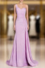 Mermaid One Shoulder Long Bridesmaid Dresses