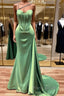 Mermaid Sage Corset Slit Dresses