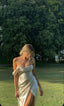 Mermaid Split Front Formal Prom Dresses Simple Formal Evening Dresses