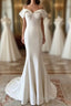 Mermaid Wedding Dresses Satin Off Shoulder