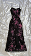 Modest A Line Spaghetti Straps Black Sequin Formal Prom Dresses Formal Dresses With Flower Beads