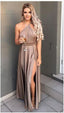 One Shoulder Formal Prom Dresses,Split Formal Prom Dresses,Fashion Formal Prom Dresses