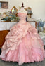Pink A Line Princess Quinceanera Dresses Ball Gown Sweet 16 Dresses