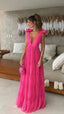 Neck Formal Evening Dresses