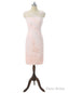 Pink Mother Of The Bride Dresses Sheath Cap Sleeves Knee Length
