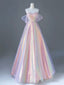 Pink Sweetheart Neck Tulle Sequin Long Prom Dress, Pink Long Graduation Dress