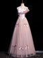 Pink Tulle Satin Strapless Pleats Prom Dress