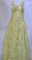Pretty A Line Straps Yellow Chiffon Prom Dresses Long Evening Gowns