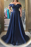 Simple Off The Shoulder Long Ball Gowns Formal Prom Dresses