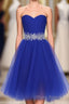 Cheap Homecoing Short Homecoing Sweetheart Royal Blue Homecoing Beading Homecoing Royal Blue Formal Prom Dresses