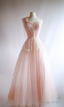 Chiffon one shoulder long Strapless pageant Evening Dresses