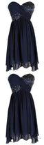 Spark Queen Short Prom Dress, Cheap Prom Dress, Beading Prom Dress, Blue Prom Dress, Cheap Homecoming Dress