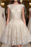 New Arrival Short Mini Lace O Neck Real Made On Sale Homecoming Dresses