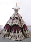 Purple Ball Gown Appliques Off The Shoulder Wedding Dress