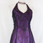 Purple Vintage Fashion Ombre Beaded Empire Waist Halter Long Elegant Formal Prom Gown Formal Evening Gown Party Dresses