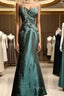 Retro Mermaid Sweetheart Taffeta Long Evening Dresses Formal Prom Dresses