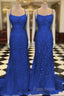 Royal Blue Formal Prom Dresses Sexy Long Lace Formal Dresses Uk