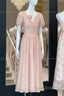 Sexy A Line V Neckline Pink Chiffon Beach Dresses WomenS Vacation Dresses