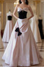 Sexy Ball Gown Sweetheart Neckline Pink Satin Formal Dresses Formal Prom Dresses
