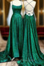 Sexy Formal Prom Evening Dresses Long Party Dresses Green Dresses
