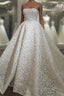 Sexy Strapless Lace Wedding Dresses Ball Gowns