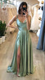 Sheath Long Formal Prom Dresses Mint Green Formal Evening Dresses Formal Gown