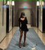 sheath long sleeves black homecoming dress 18th birthday outfits