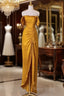Sheath Off The Shoulder Yellow Formal Prom Dresses Formal Dresses