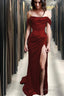 Sheath Prom Dresses Minimalist Dress Evening Party Sweep Brush Train Strapless Charmeuse