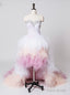 Short Sweetheart Ruffles Crystal Cheap Wedding Dresses