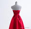 Short Prom Dresses Strapless Satin 3D Flower Floral Flowers