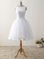 Simple Cheap Short Beach Wedding Dresses Formal Women Backless Organza Satin Bow