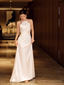 Simple Mermaid Halter Party Dresses Long White Formal Prom Dresses