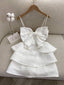 Simple Straps White Birthday Dresses Birthday Outfits