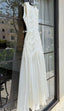 Simple A Line Round Neck Light Apricot Lace Chiffon Party Dresses Outfits