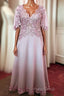 Sleeved Mother Of The Bride Dresses With 3D Flowers