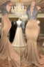 Sleeveless Mermaid Lace Halter Formal Prom Dresses