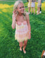 Spaghetti Straps Lace Homecoming Dresses Mini Formal Prom Dresses