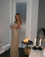 Strapless Sparkly Long Formal Prom Dresses Sheath Birthday Party Dresses