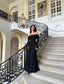 Stunning Black Off-The-Shoulder Mermaid Formal Prom Dresses Birthday Outfits