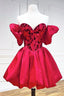 Stylish A Line Off the Shoulder Red Short Homecoming Dress with Crystal